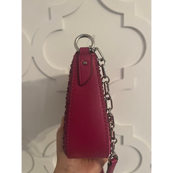 NEW Michael Kors - Mid Chain Pouchette Leather Pink (Ret. $278) - Picture 6 of 6